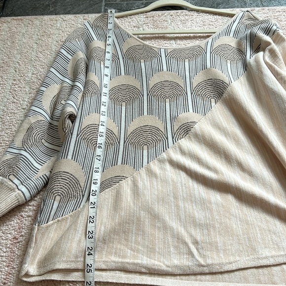 Anthropologie Daily Practice Knit Sweater Dolman Sleeves Neutral Size Large - Picture 9 of 11